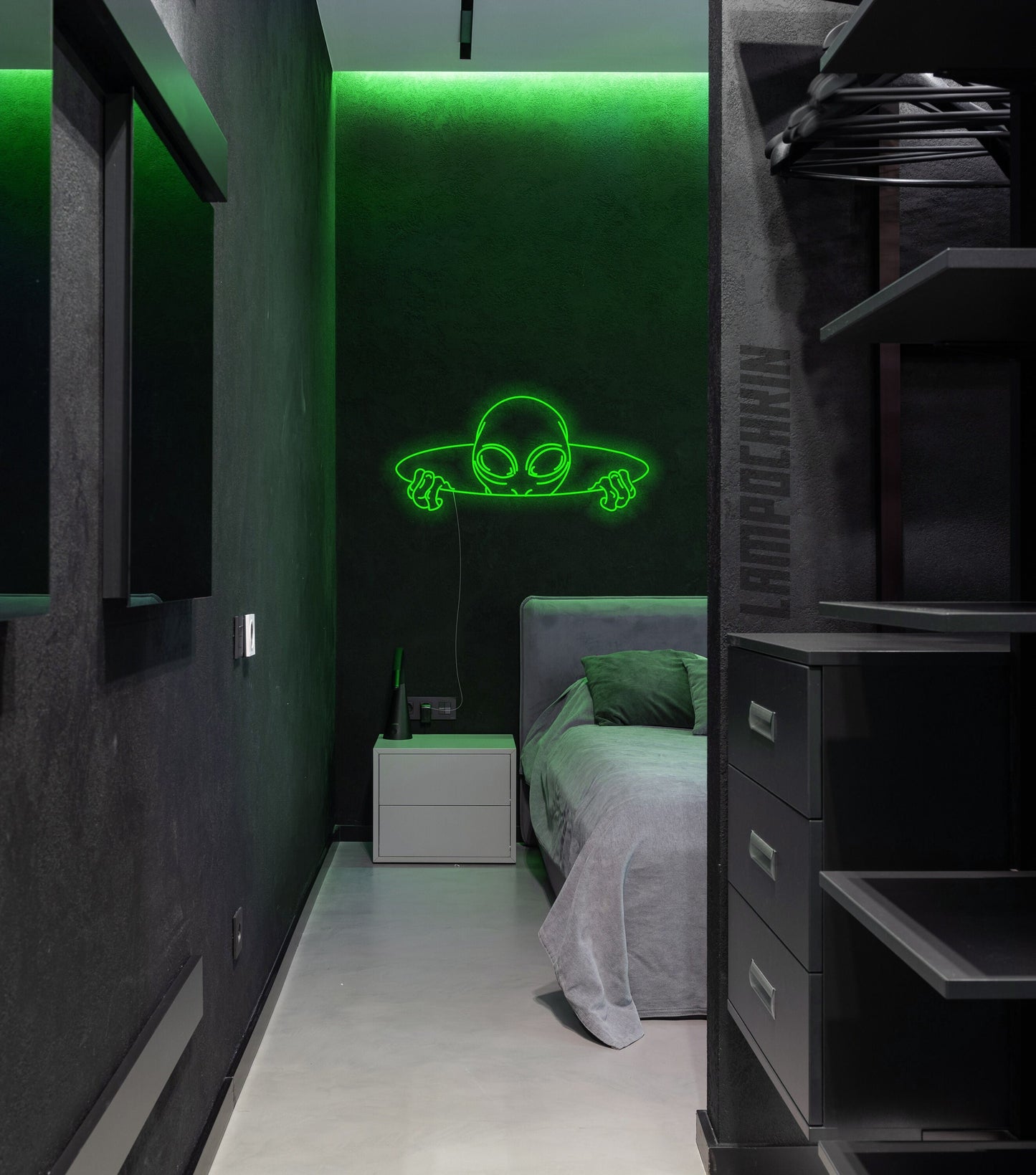 Alien 3.0 Neon Sign, Space Neon Sign, UFO Neon Sign, Cat Lover Gift, Cat Dad Gift, Animal Neon Sign, Pet Neon Sign Wall