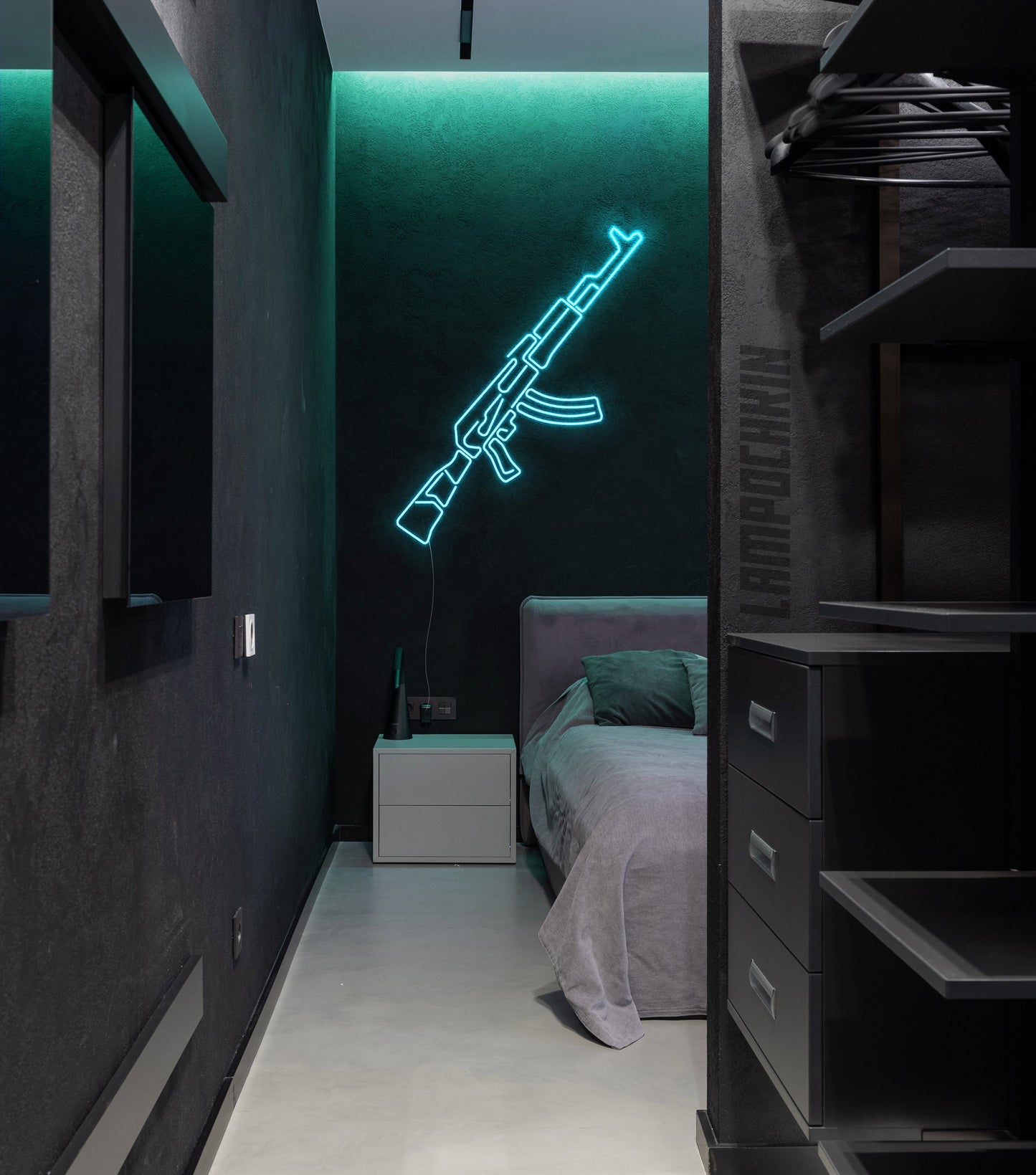 AK47 2.0 - LED Neon Sign,AK74 , Room decor, Wall Decor, Custom Sign, Neon For Home