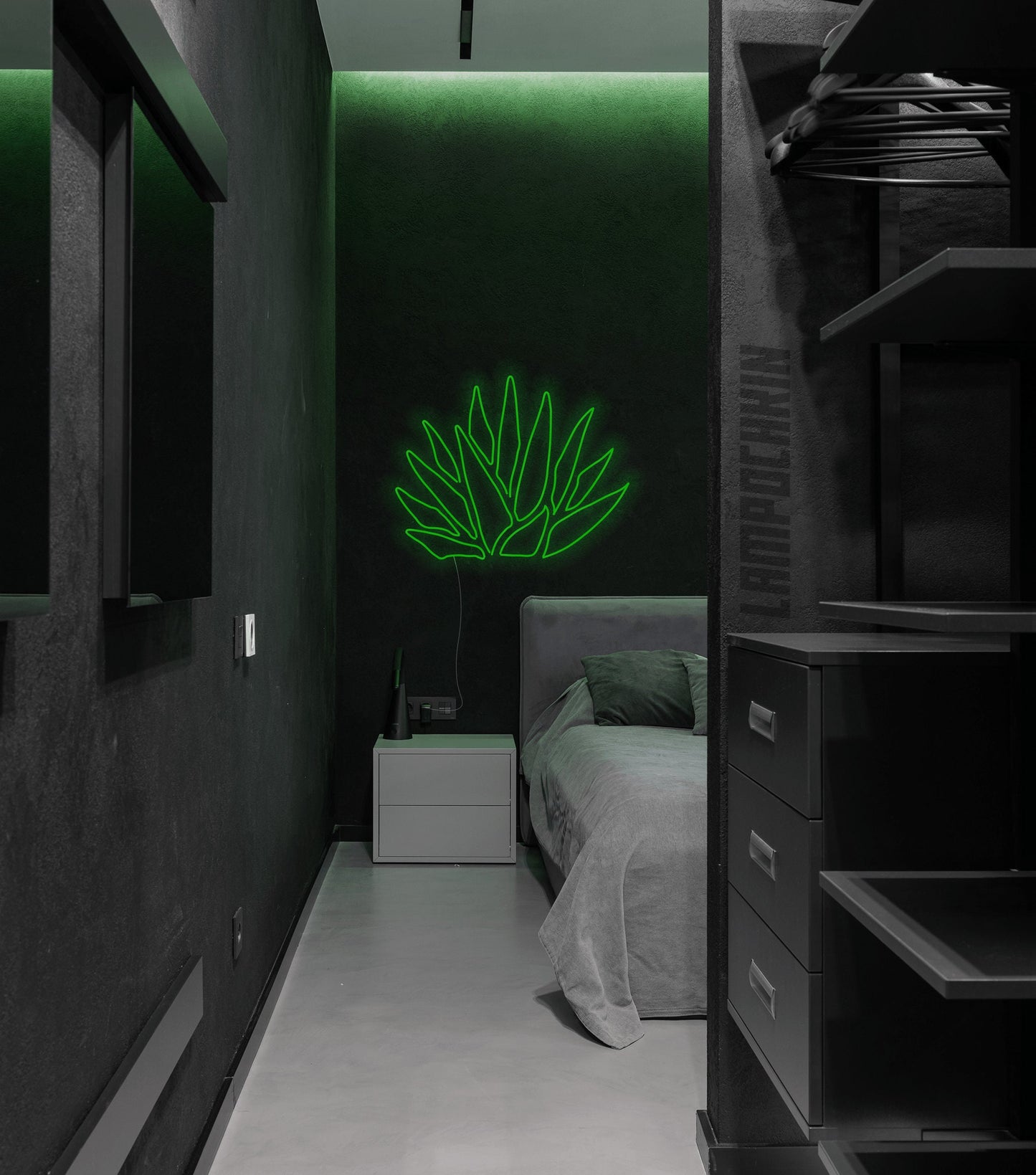 Agave leaf neon lighting - desert agave sign, home decor agave , desert neon light