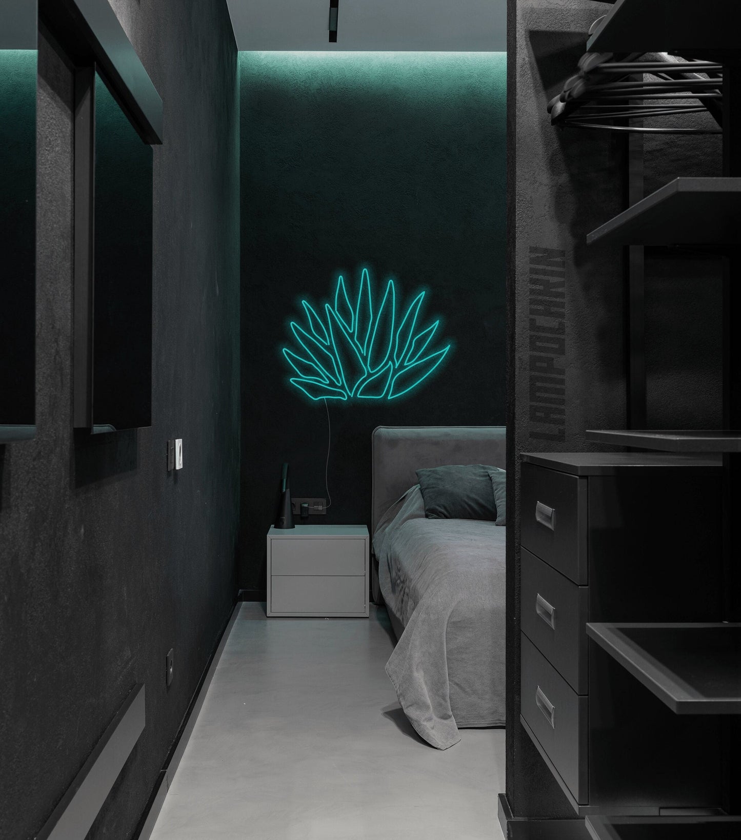 Agave leaf neon lighting - desert agave sign, home decor agave , desert neon light